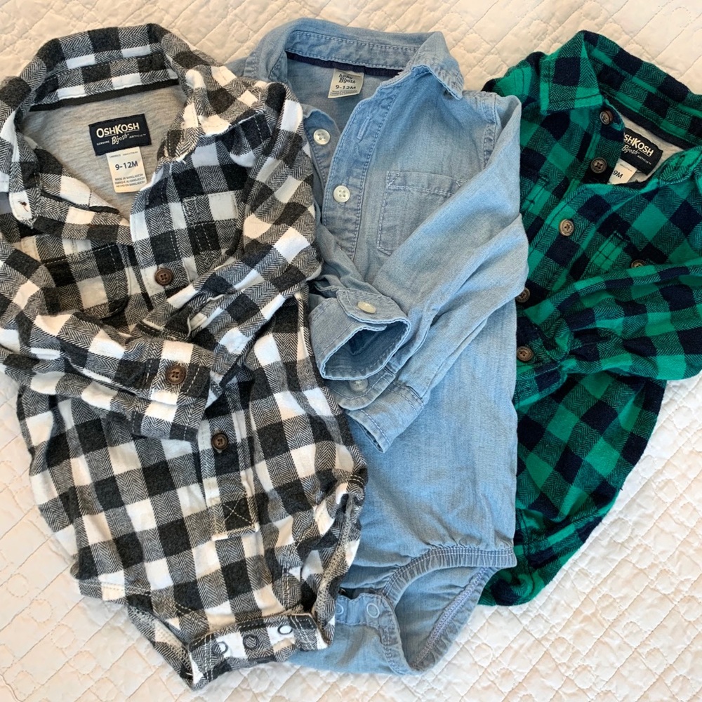 OshKosh B’gosh Long Sleeve Bodysuits Onesies